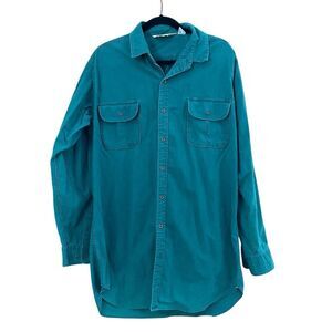 Vintage Cabela’s Button-Up Shirt - Long Sleeve Utility Style Forest Green